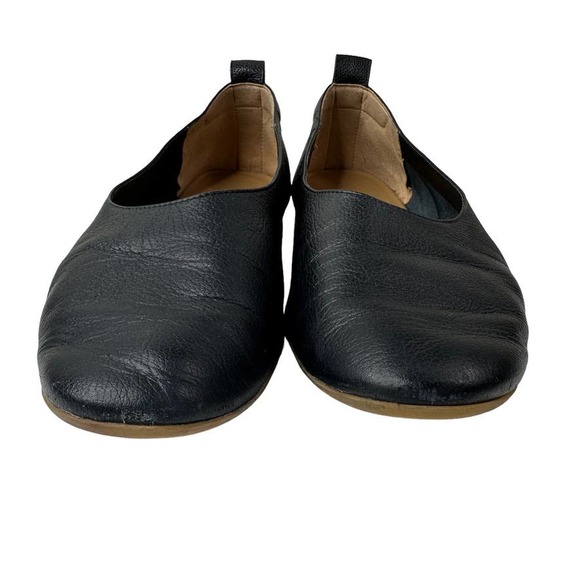 Everlane Women's Black Leather The Day Glove Flats Shoes Size 8.5 Made in Italy - Picture 3 of 8
